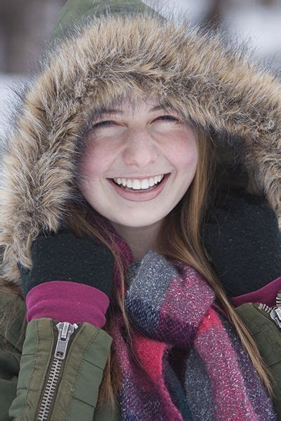 Senior Portraits In The Winter Snow Michigan Seniors Photographer