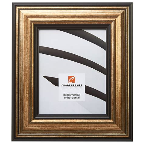 Craig Frames Sonora 12 By 12 Inch Picture Frame Aged Gold And Black