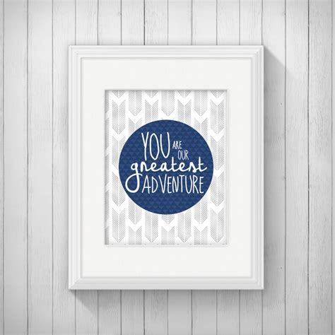 You Are Our Greatest Adventure Nursery Wall Art Poster Etsy