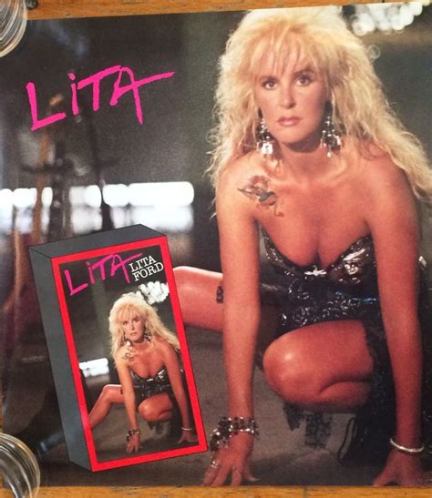 Vintage Lita Ford Hungry For More Promo Poster Etsy Lita