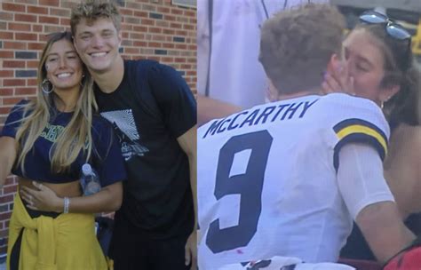 JJ McCarthy S Girlfriend Went Viral During Blowout Win The Spun What S Trending In The Sports