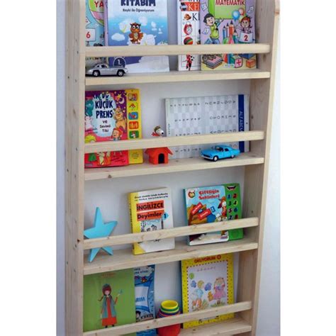 İhlas Montessori Kitaplık Çocuk Odası Eğitici Kitaplık Ahşap Fiyatı
