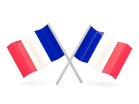 Two Wavy Flags Illustration Of Flag Of France