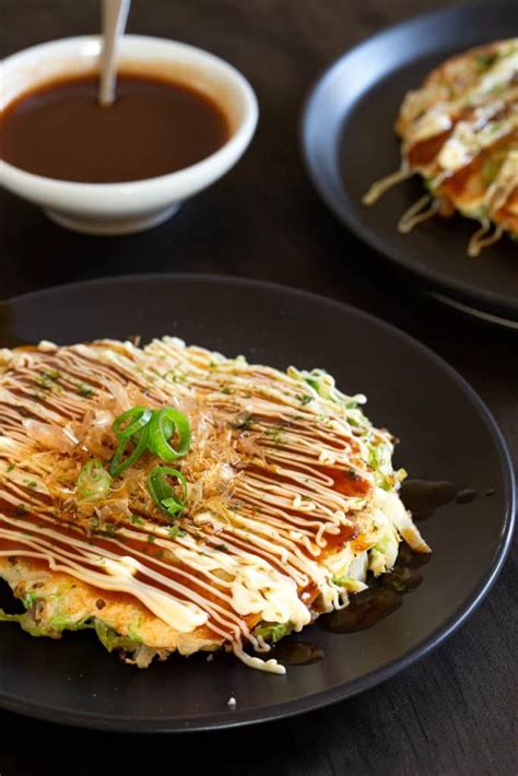 Easy Okonomiyaki Recipe Japanese Savoury Pancakes Wandercooks
