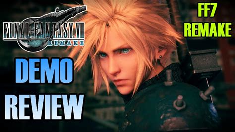 Final Fantasy 7 Remake Demo Review Ps4 Youtube
