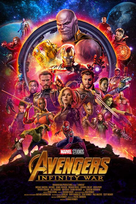 Avengers Infinity War Official Poster Recreated Behance
