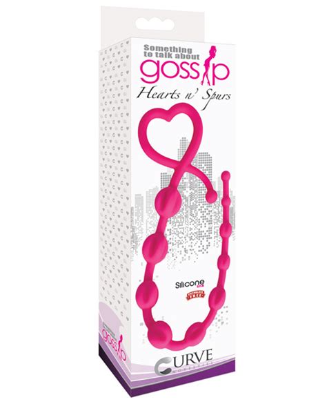 Curve Novelties Gossip Hearts Spurs Anal Beads Magenta EBay