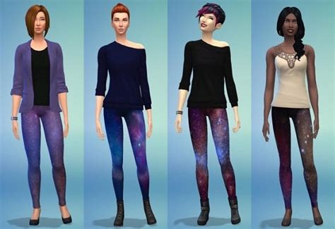 Galaxy Clothing Collection 11 Items By Fuyaya At Sims Artists Sims 4