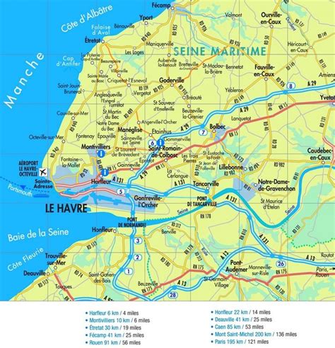 Le Havre Road Map Map Le Havre Havre