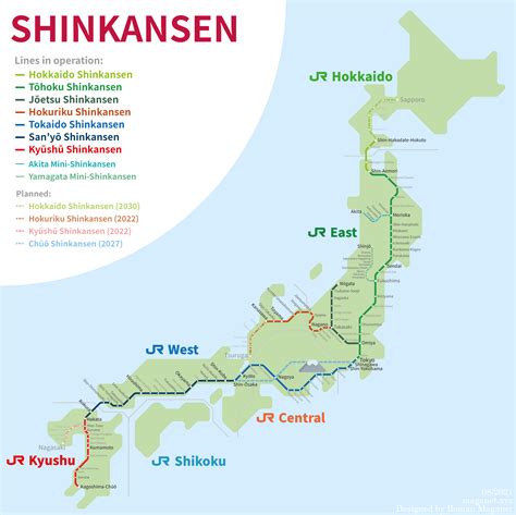 The Shinkansen Map English Japanese And Map Of Proposed Shinkansen Lines R Transitdiagrams