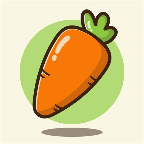 Illustration Of Cute Cartoon Carrot Vector Vector Art At Vecteezy