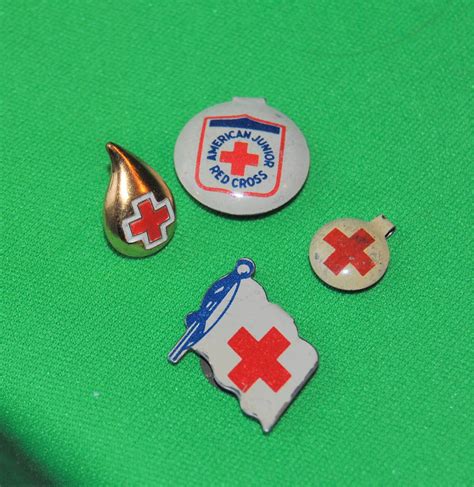 Vintage Red Cross Blood Donor Pins Abggoodstuff