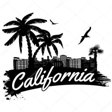 California In Vitage Style Poster Vector Illustration Premium Vector