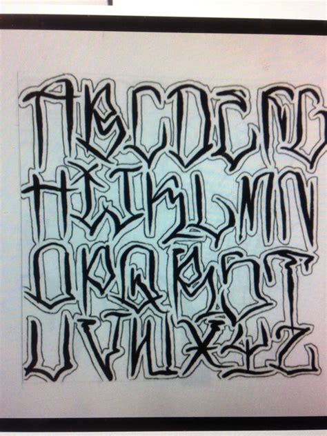 Chicano Tattoos Lettering Graffiti Lettering Alphabet Tattoo