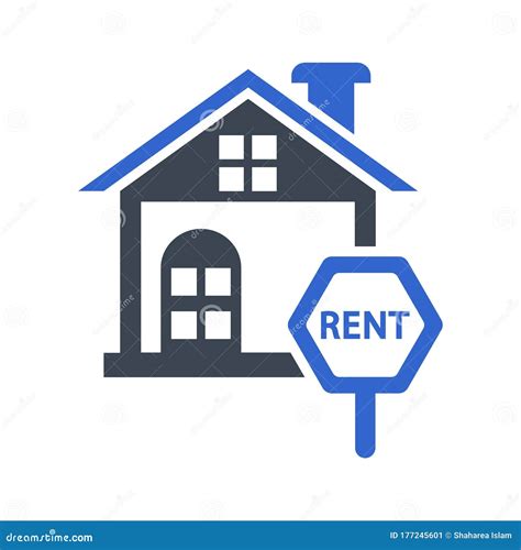House Rent Icon Stock Vector Illustration Of Real House 177245601
