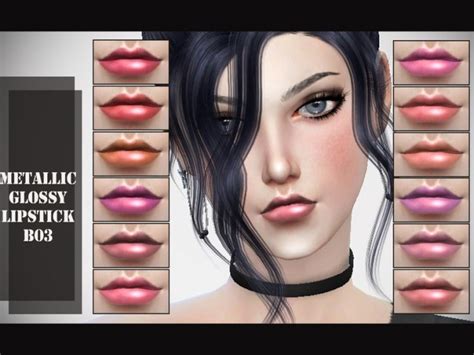 Metallic Glossy Lipsticks By Celinenguyen At Tsr Sims 4 Updates