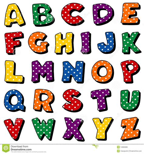 Alphabet Polka Dot Lettering Clipart Svg File Download All Free Fonts