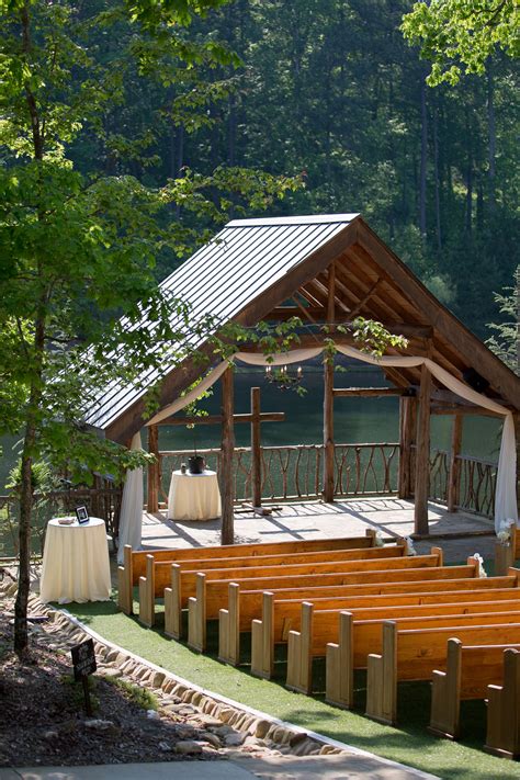 Waterfront Wooden Wedding Ceremony Pavilion