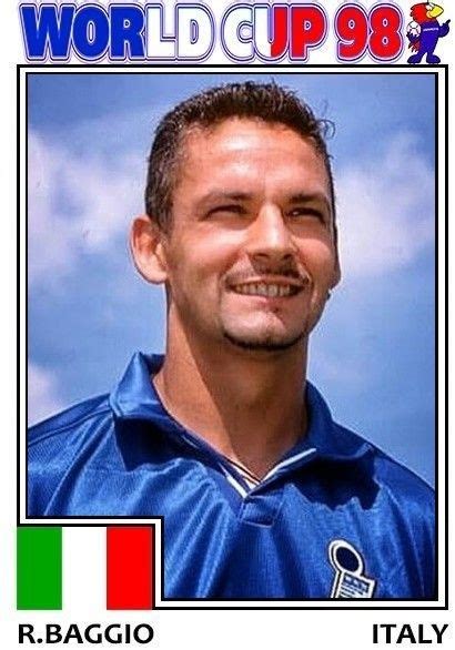 Panini 1998 World Cup Roberto Baggio Good Soccer Players Club Best