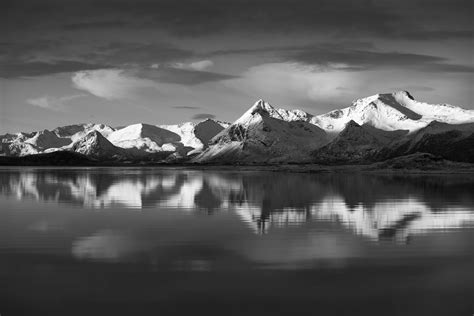 Wallpaper Photography Landscape Monochrome Mountains Lake Snow