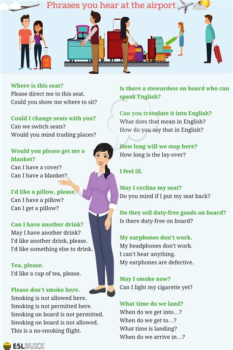 Common Phrases You Hear At The Airport ESL Buzz English Vocab