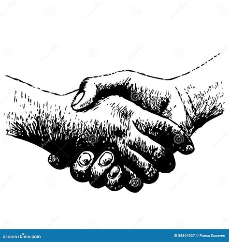 Shaking Hands Stock Vector Illustration Of Partnership 58844927
