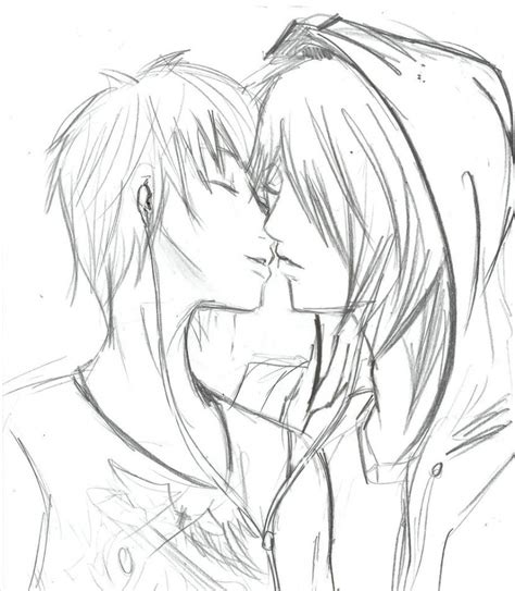 Cute Emo Couple Drawing At Getdrawings Free Download