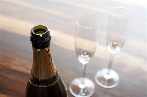 Opened champagne - Free Stock Image