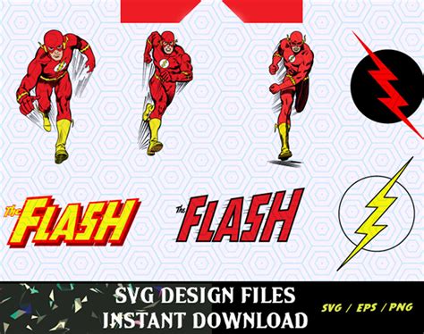 Flash Superhero Clip Art Library