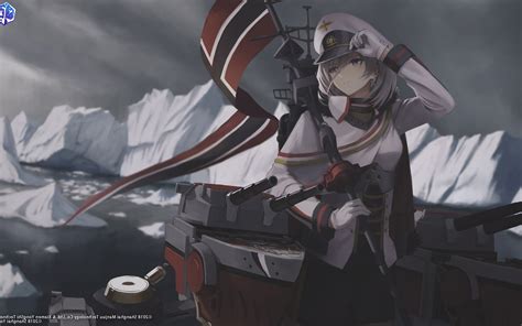 Wallpaper Tirpitz Gloves Azur Lane Iceberg Military Uniform Gray