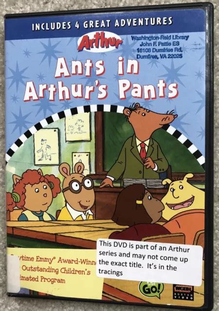Pbs Kids Arthur Ants In Arthurs Pants Dvd Dw Muffy Binky Brain Tv