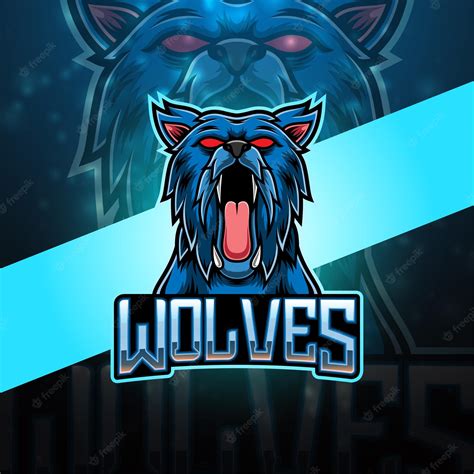 Premium Vector Wolves Esport Mascot Logo Design