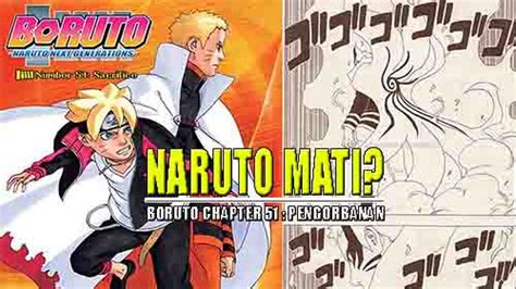 Boruto Chapter 51 Episode Naruto Mati
