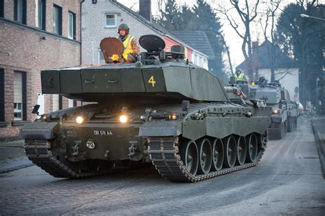 British Army Challenger 2 Main Battle Tanks Operated By Soldiers From