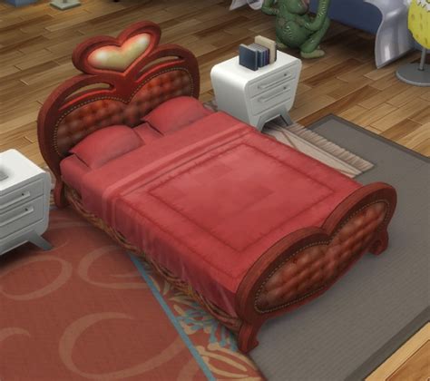 2 To 4 More Romantic Than You Double Bed By Biguglyhag At Simsworkshop
