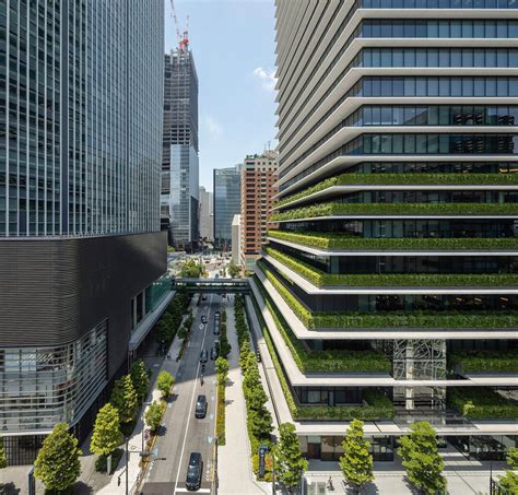 도쿄 그린네트워크를 연결하는 스카이스래퍼 Ingenhoven Architects Unveils Pair Of Plant