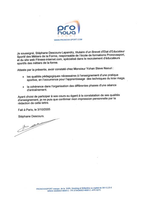 Format Lettre De Recommandation - Marque Inconnue