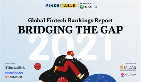 Global Fintech Rankings Report Bridging The Gap Fintech Alliance