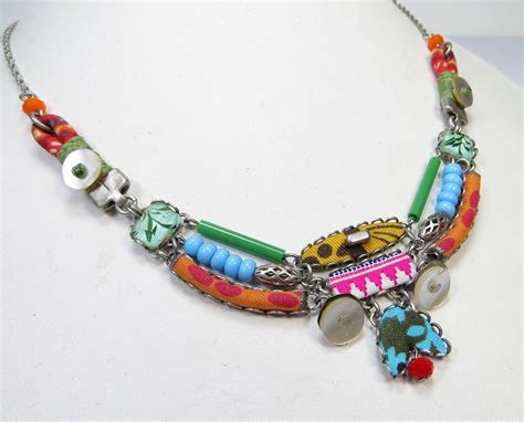 Ayala Bar Necklace Gorgeous Colors Handcrafted Made In Israel Ayalabar