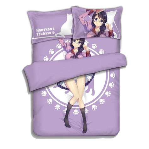 Japanese Anime Hanekawa Tsubasa Bedding Sheet Bedding Sets Bedcover Pillow Case 4pcs In Bedding