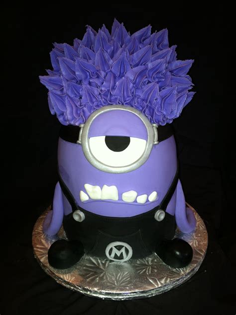 Pin By Rachel Migliorino On Frosted Artistry Purple Minion Cake