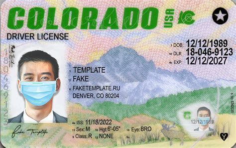 Fake Templateto Fake Driver License Template Passport Id Card