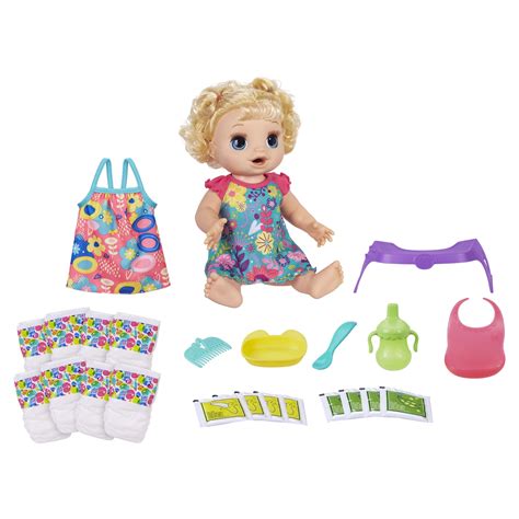 Baby Alive Happy Hungry Baby Blonde Doll Bonus Pack