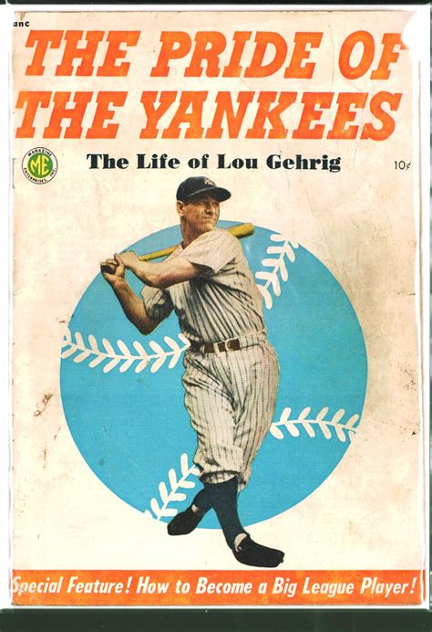 Pride Of The Yankees 1 1949 Comic Books Golden Age Magazine Enterprises Hipcomic