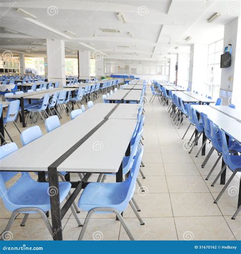 Modern High School Cafeteria