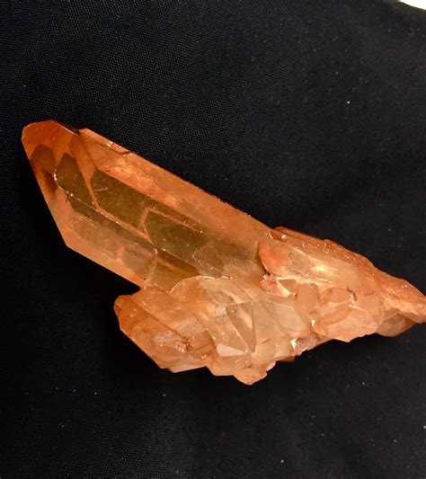 Tangerine Quartz Crystal Cluster All Natural And Very Pretty