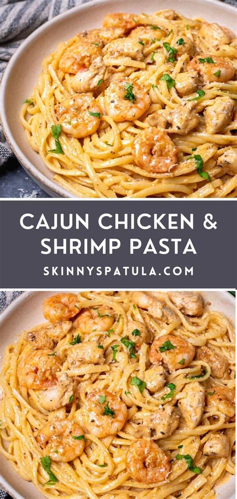 Cajun Chicken And Shrimp Pasta Skinny Spatula