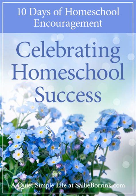 10 Days Of Homeschool Encouragement Free Printables A Quiet Simple