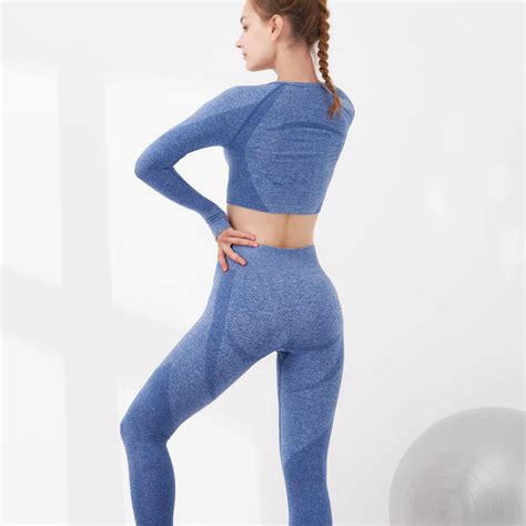Factory Fitness Long Sleeves Gym Wear Seamless Yoga Set Buy Sports Wear Women Workout Clothing