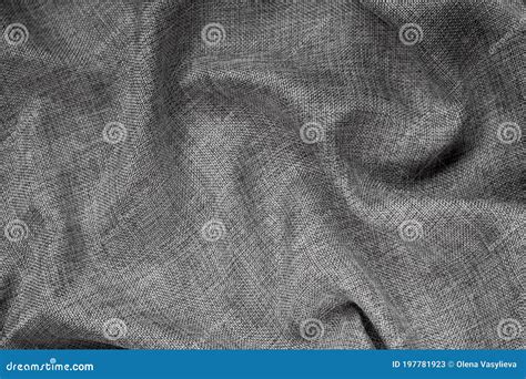 Gray Textured Fabric Background With Folds Stock Image Image Of Gold